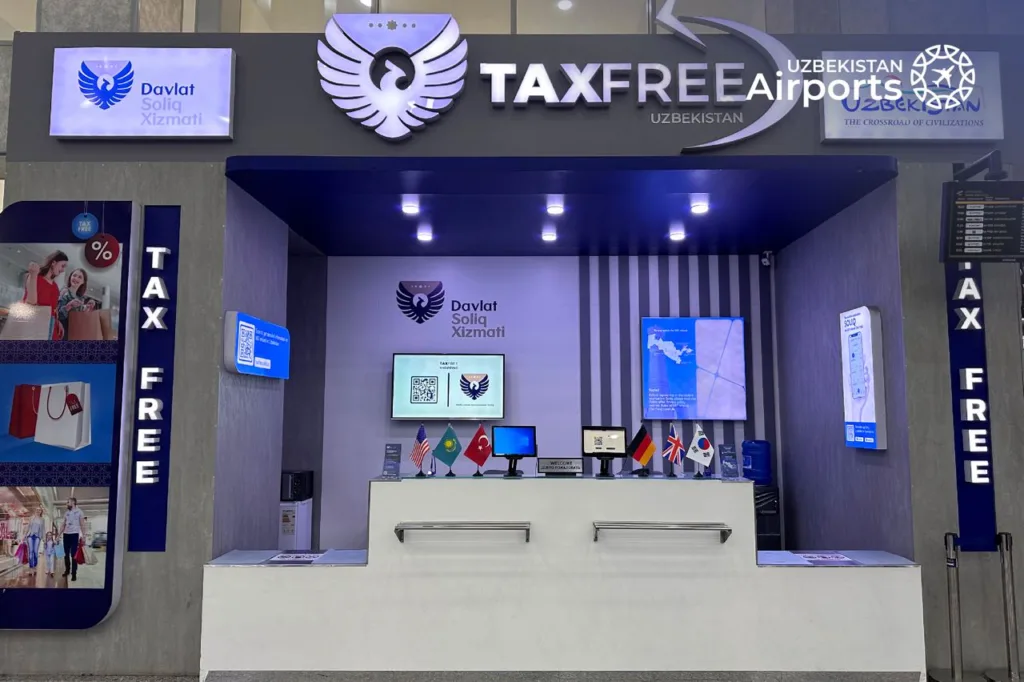 Стойка такс фри в аэропорту Ташкента